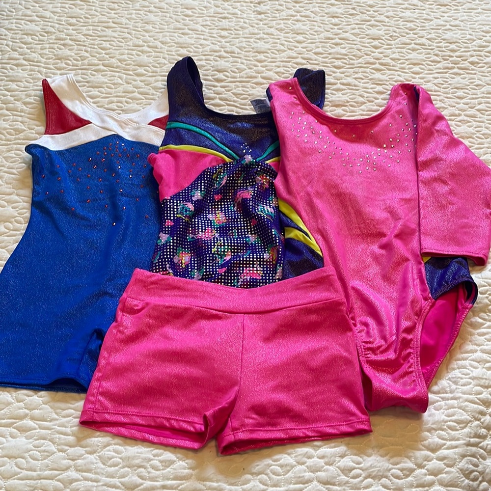 Girls gymnastics leotards.